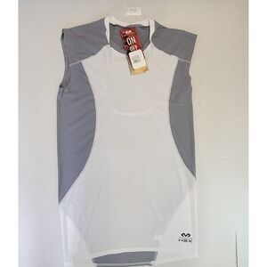 McDavid HEX Padded Sleeveless Shirt Gray‎ White Protective Gear Large